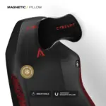 CYBEART | Stealth - NEO Series Gaming / Office Chair | 4D Armrest, NeoTek™ Leatherette, AeroMag™ Neck & Lumbar Pillow, Recline & Tilt - Image 4