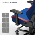 CYBEART | Superman -  NEO Series Gaming / Office Chair | 4D Armrest, NeoTek™ Leatherette, AeroMag™ Neck & Lumbar Pillow, Recline & Tilt - Image 8