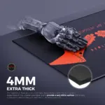 Cybeart | The Batman Gaming Desk Mat (XXL - 900x400x4mm) | Waterproof, Never Slip Base, Stitched Edges, Esports Grade - Image 7