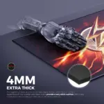 Cybeart | The Flash Gaming Mouse Pad (Large - 450x400x4mm) | Waterproof, Never Slip Base, Stitched Edges, Esports Grade - Image 4