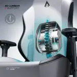 CYBEART | X11 Gray - APEX Series Gaming / Office Chair | 4D Lumbar, 4D Armrest, Endura™ Leatherette, AeroMag™ Pillow, Recline & Tilt - Image 11