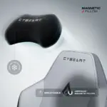 CYBEART | X11 Gray - APEX Series Gaming / Office Chair | 4D Lumbar, 4D Armrest, Endura™ Leatherette, AeroMag™ Pillow, Recline & Tilt - Image 6