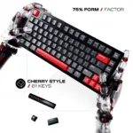 CYBEART | X75 Rhino - TKL CNC Aluminum Wireless RGB Mechanical Keyboard | MKIII Pre-Lubed Switches | 8000 mAh Battery | 5-Layer Gasket |Hot-Swappable | Tri-Mode (Signature Edition) - Image 11