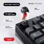 CYBEART | X75 Rhino - TKL CNC Aluminum Wireless RGB Mechanical Keyboard | MKIII Pre-Lubed Switches | 8000 mAh Battery | 5-Layer Gasket |Hot-Swappable | Tri-Mode (Signature Edition) - Image 9