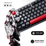 CYBEART | X75 Rhino - TKL CNC Aluminum Wireless RGB Mechanical Keyboard | MKIII Pre-Lubed Switches | 8000 mAh Battery | 5-Layer Gasket |Hot-Swappable | Tri-Mode (Signature Edition) - Image 7