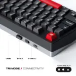 CYBEART | X75 Rhino - TKL CNC Aluminum Wireless RGB Mechanical Keyboard | MKIII Pre-Lubed Switches | 8000 mAh Battery | 5-Layer Gasket |Hot-Swappable | Tri-Mode (Signature Edition) - Image 6