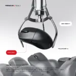 CYBEART | Xeus 39g Ultra-light Wireless Gaming Mouse | True 8K Polling | 42,000 DPI | PAW 3950 Sensor | 100M TTC Optical Switches | 300mA Battery | Tri-Mode (Black) - Image 4