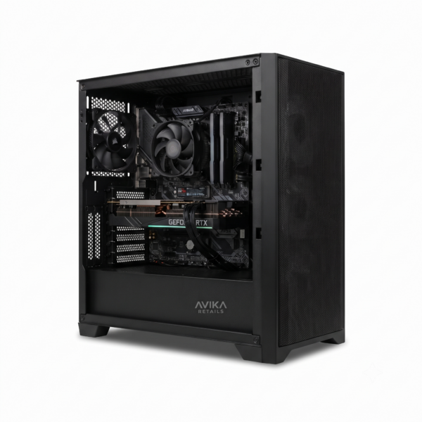 AI PC NVIDIA RTX 5060 Ti 16GB , AMD Ryzen 5 5600 (AM4), B550m Motherboard, 64GB DDR4-3200 2x32GB RAM, 2 tb nvme gen4 ssd, 650w power supply, CPU cooler, Cabinet airflow mesh mid tower