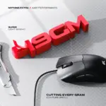 CYBEART | Ghost 49g Ultra-light Wired Gaming Mouse | 12,800 DPI | 1000Hz Polling | Huano Switches (5M Clicks) | PTFE Feet (Black) - Image 7