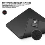 Cybeart | Ghost (Black) Gaming Mouse Pad (Medium - 300x250x4mm) | Waterproof, Never Slip Base, Stitched Edges, Esports Grade - Image 8