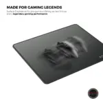 Cybeart | Ghost (Black) Gaming Mouse Pad (Medium - 300x250x4mm) | Waterproof, Never Slip Base, Stitched Edges, Esports Grade - Image 7