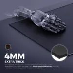 Cybeart | Ghost (Black) Gaming Mouse Pad (Medium - 300x250x4mm) | Waterproof, Never Slip Base, Stitched Edges, Esports Grade - Image 5