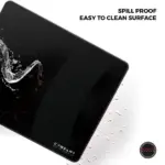 Cybeart | Ghost (Black) Gaming Mouse Pad (Medium - 300x250x4mm) | Waterproof, Never Slip Base, Stitched Edges, Esports Grade - Image 4