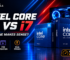 Intel Core i5 vs i7 comparison banner for gaming and creation