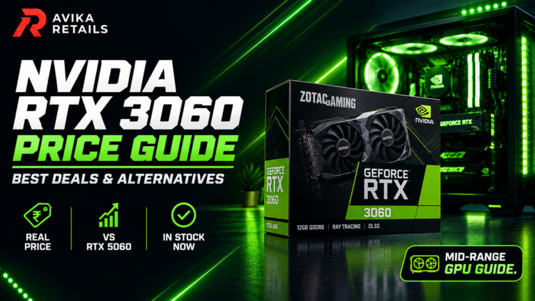 Avika Retails Nvidia RTX 3060 price guide banner India