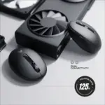 CYBEART | Pocket Wireless Ergonomic Mouse | Dual Mode (2.4 GHz + BT 5.1) | 2400 Adjustable DPI | Silent Switches (3M Clicks) | Connect 3 Devices - Mac & Windows | Compact Travel Design (Black) - Image 6