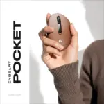 CYBEART | Pocket Wireless Ergonomic Mouse | Dual Mode (2.4 GHz + BT 5.1) | 2400 Adjustable DPI | Silent Switches (3M Clicks) | Connect 3 Devices - Mac & Windows | Compact Travel Design (Mocha Mousse) - Image 7