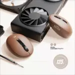 CYBEART | Pocket Wireless Ergonomic Mouse | Dual Mode (2.4 GHz + BT 5.1) | 2400 Adjustable DPI | Silent Switches (3M Clicks) | Connect 3 Devices - Mac & Windows | Compact Travel Design (Mocha Mousse) - Image 6