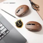 CYBEART | Pocket Wireless Ergonomic Mouse | Dual Mode (2.4 GHz + BT 5.1) | 2400 Adjustable DPI | Silent Switches (3M Clicks) | Connect 3 Devices - Mac & Windows | Compact Travel Design (Mocha Mousse) - Image 2