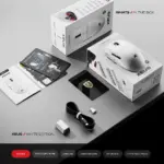 CYBEART | Xeus 39g Ultra-light Wireless Gaming Mouse | True 8K Polling | 42,000 DPI | PAW 3950 Sensor | 100M TTC Optical Switches | 300mA Battery | Tri-Mode (White) - Image 2