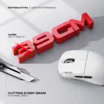 CYBEART | Xeus 39g Ultra-light Wireless Gaming Mouse | True 8K Polling | 42,000 DPI | PAW 3950 Sensor | 100M TTC Optical Switches | 300mA Battery | Tri-Mode (White) - Image 9