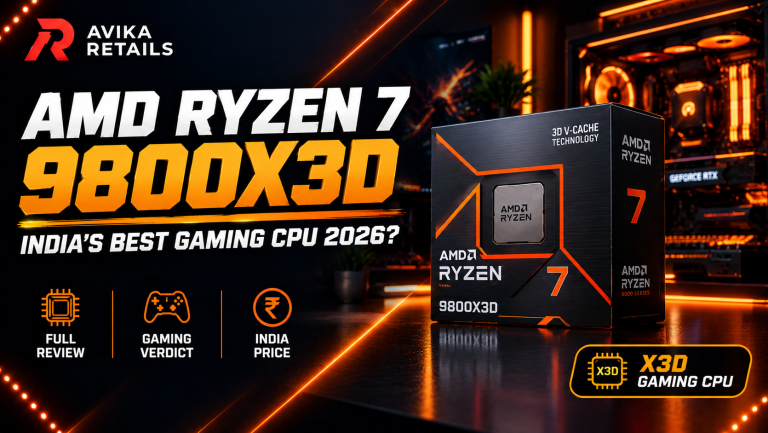 AMD Ryzen 7 9800X3D review India best gaming CPU 2026 banner