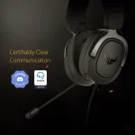 ASUS TUF Gaming H3 Gun Metal Wired Headset (Black, On the Ear) - Image 2