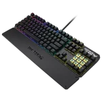 ASUS TUF Gaming K3 RGB mechanical keyboard with N-key rollover, combination media keys, USB 2.0 passthrough, aluminum-alloy top cover, wrist rest, eight programmable macro keys and Aura Sync lighting - Image 5