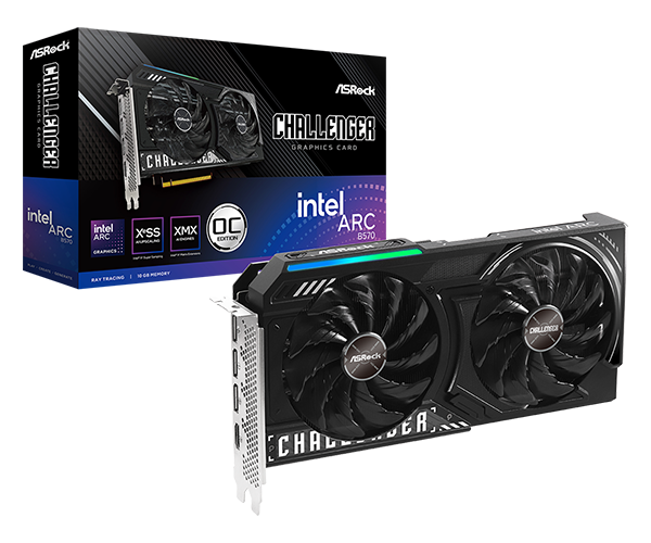 AsRock Intel Arc B570 Challenger 10GB OC Graphics Card