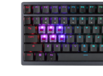 Asus M701 ROG Azoth Gaming Keyboard with 75 keyboard form factor, gasket mount, three-layer dampening foam and metal top cover, highly customizable with hot-swappable pre-lubed ROG NX mechanical switches, ROG keyboard stabilizers, PBT doubleshot keycaps and lube kit, tri-mode connection with 2.4 GHz SpeedNova technology, OLED display, three-way control knob, three tilt angles, and Mac support - Image 6