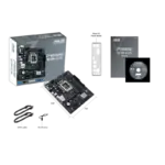 Asus Prime-H610M-CS-D4 Motherboard | Intel® H610 (LGA 1700) mic-ATX motherboard with DDR4, PCIe 4.0, M.2 slot, Realtek 1 Gb Ethernet, HDMI®,D-Sub, USB 3.2 Gen 1 ports, SATA 6 Gbps, COM header, LPT header, TPM header, Luminous Anti-moisture coating - Image 2