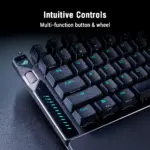 Asus ROG Falcata Gaming Keyboard | 75% Split Gaming Keyboard with ergo tilt angle, HFX V2 Magnetic Switches, Rapid Trigger, Hall Sensor, Tri-Mode, 8K Polling Rate, 4-Layer Dampening, Wrist Rests, ABS Keycaps - Image 5