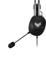 Asus TUF Gaming H1 Gen II Headset | Wired gaming headset with 40 mm ASUS Essence drivers, virtual 7.1 surround sound, TeamSpeak-certified microphone, lightweight 297-gram design, durable ear cushions, plus symbolic TUF logo lighting - Image 3
