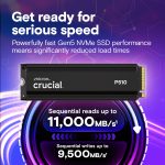 Crucial P510 2TB PCIe Gen5 NVMe 2280 M.2 SSD with heatsink [Without Box] - Image 7
