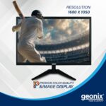 GEONIX 22 Inch PC Monitor | Full HD 1680 x 1050 Pixels | Display Output VGA & HDMI | with LED Back Light Technology |3 Years Warranty - Image 5