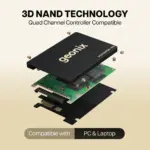 Geonix Supersonic SATA 2.5" 512GB Internal SSD | With SATA III Interface, 6Gb/s | Read/Write Speed Upto - 570/500 MB/s | Quad Channel Controller Compatible with PC and Laptop | 5 Years Warranty - Image 4