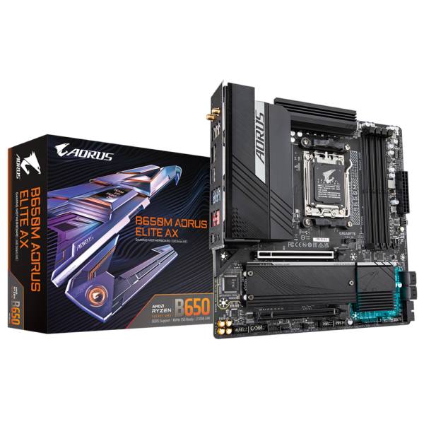 B650M Aorus Elite AX Black Motherboard
