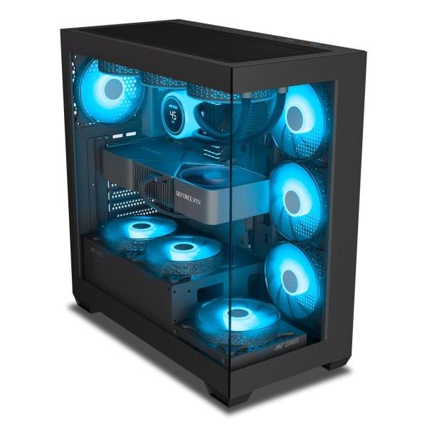 Ant Esports Crystal X7 ATX Gaming Cabinet with Type C Black 4 e1726641609270