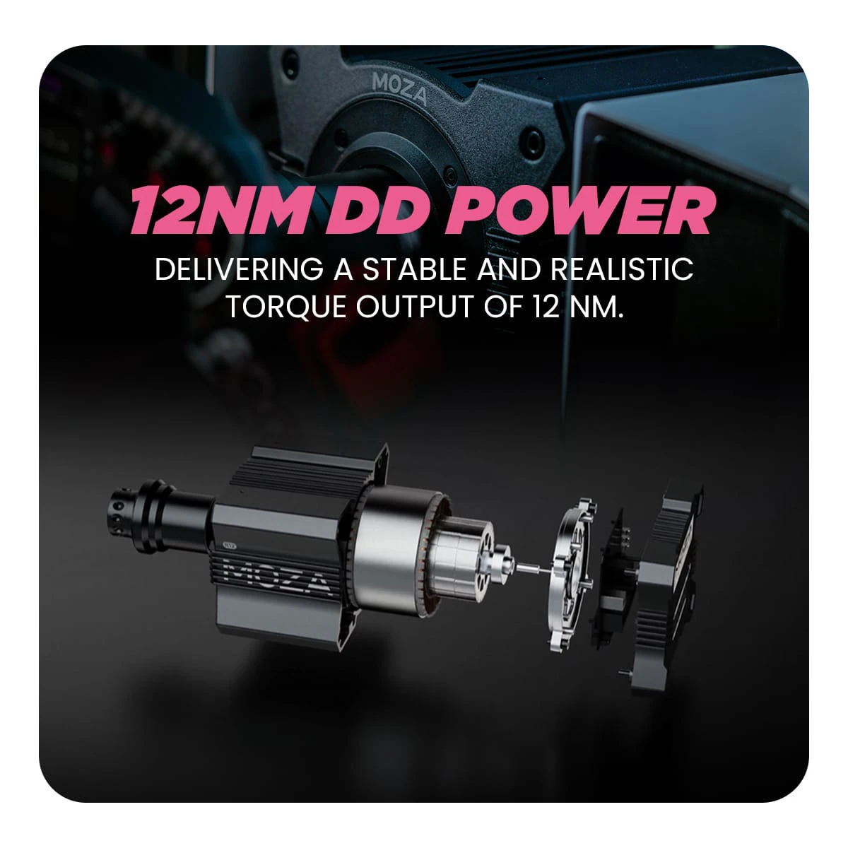 Cosmic Byte Moza R12 Wheelbase 5