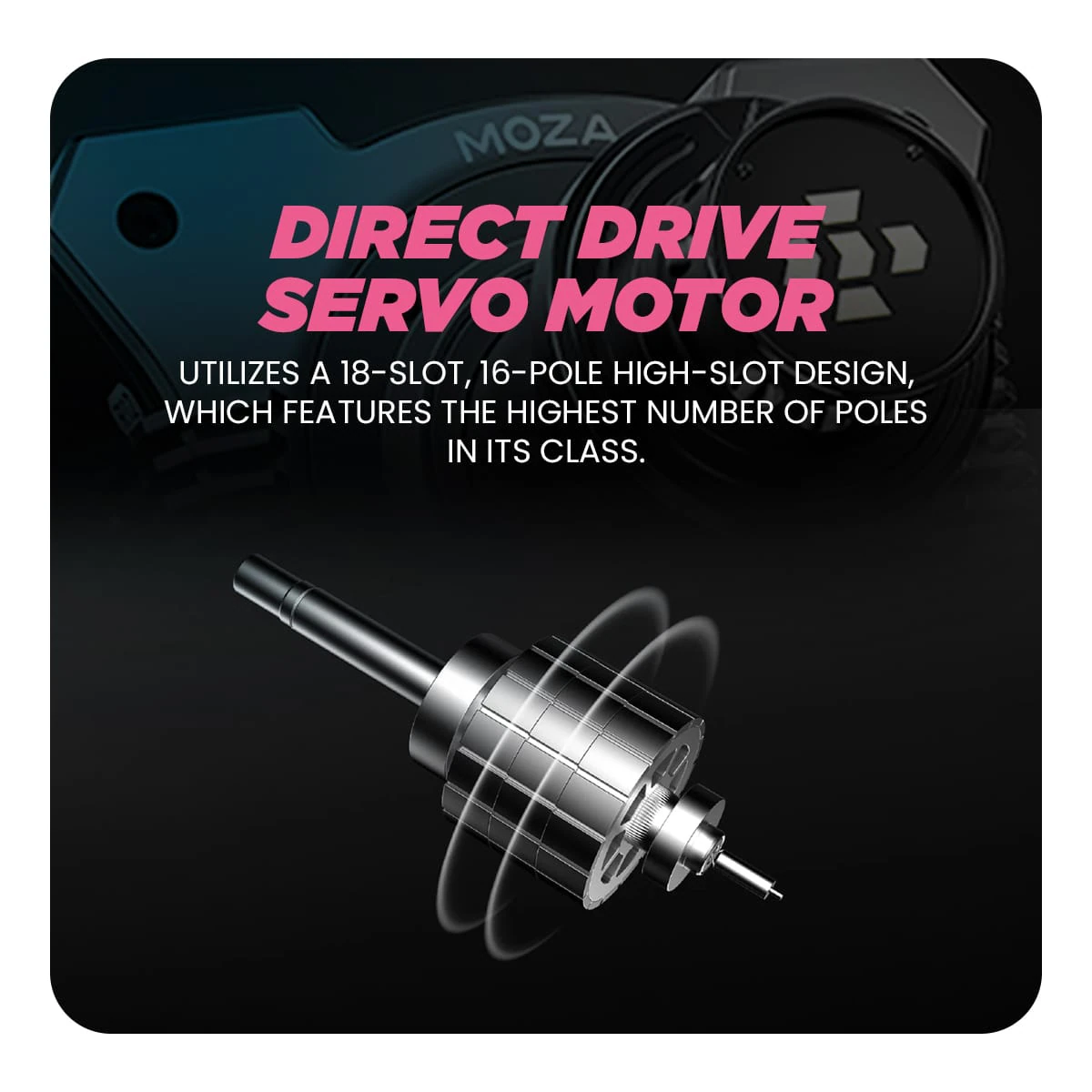 Cosmic Byte Moza R12 Wheelbase 6