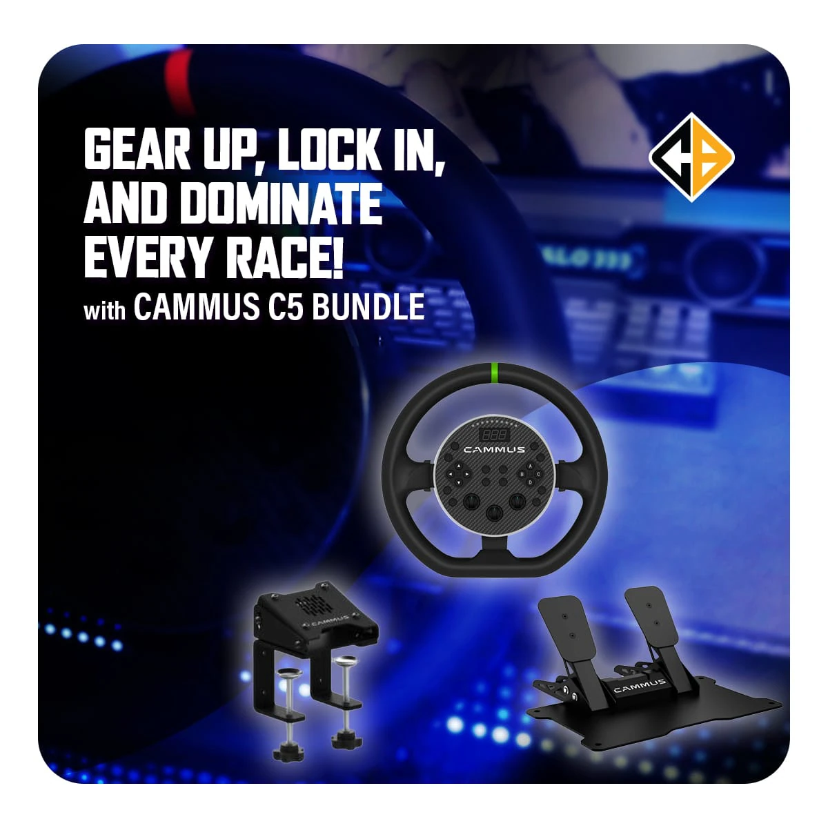 Cosmic Byte Moza R9 V2 Wheelbase 6