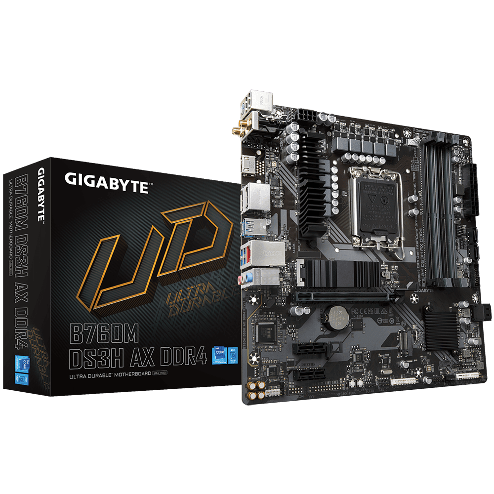 Gigabyte B760M DS3H AX DDR4 Motherboard