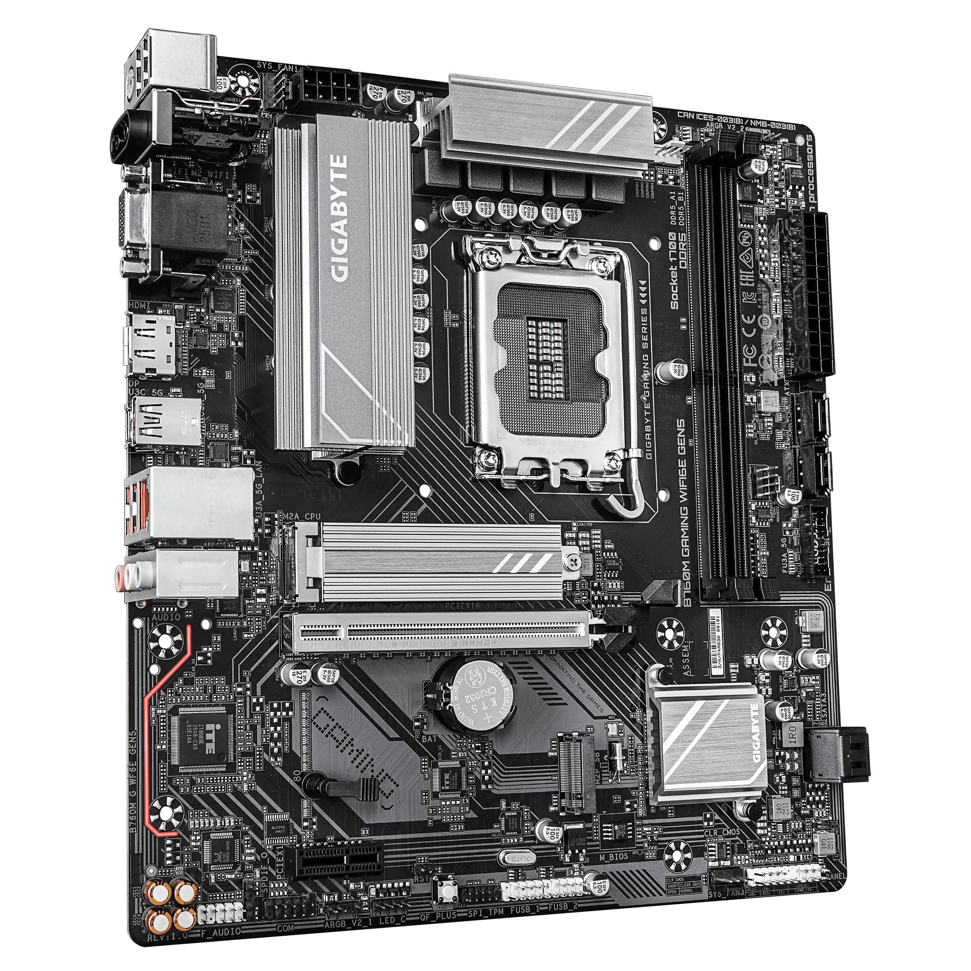 Gigabyte B760M Gaming WiFi6E Gen5 DDR5 Motherboard 3