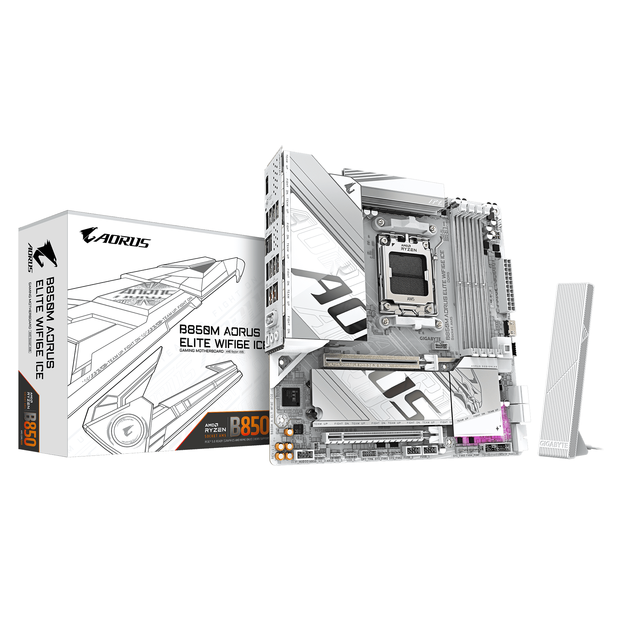 Gigabyte B850M Aorus Elite WiFi6E ICE Motherboard 1