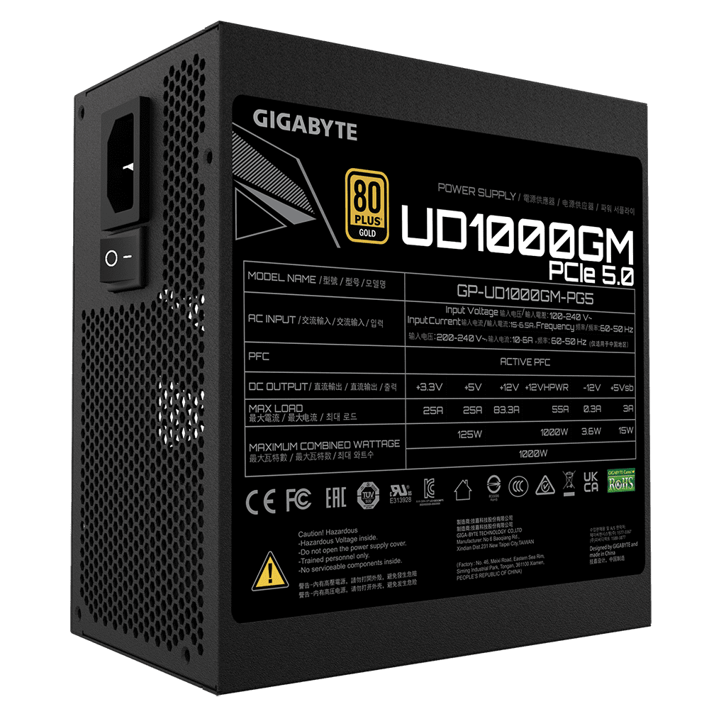 Gigabyte GP UD1000GM PG5 1000W SMPS 1