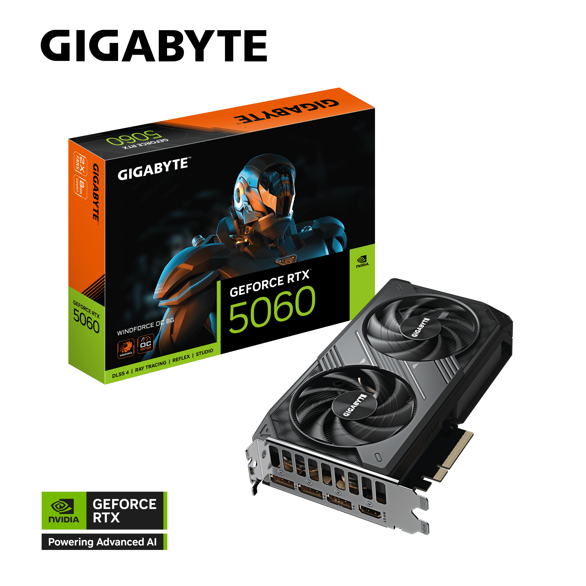 Gigabyte RTX 5060 Windforce OC 8GB Graphics Card 2