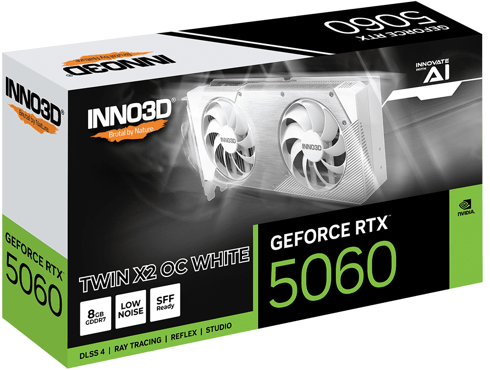 INNO3D GeForce RTX 5060 Twin X2 OC White 2