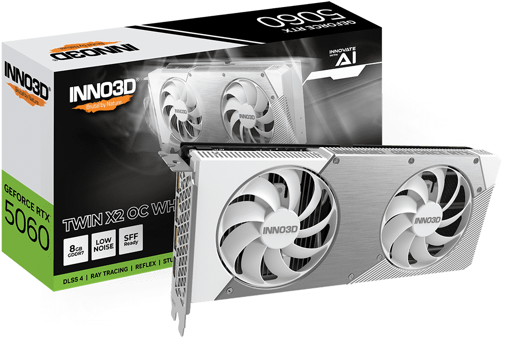 INNO3D GeForce RTX 5060 Twin X2 OC White