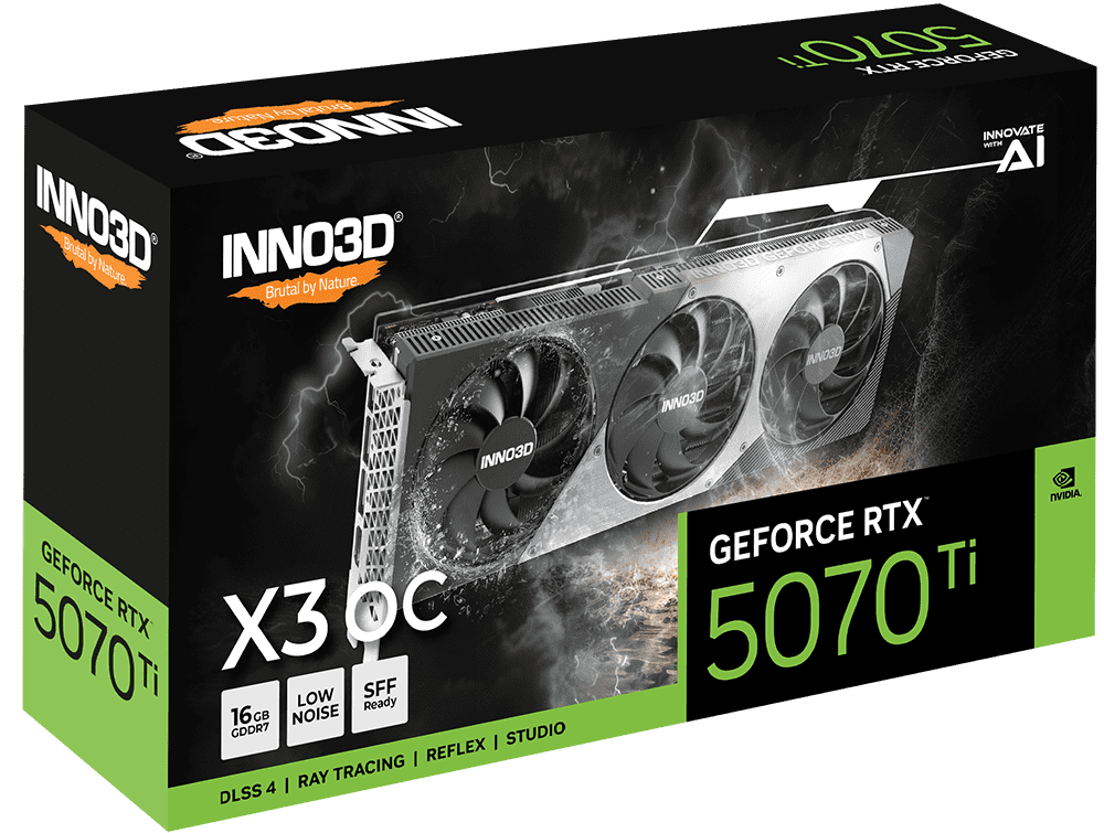 INNO3D GeForce RTX 5070 Ti X3 OC Graphics Card 1