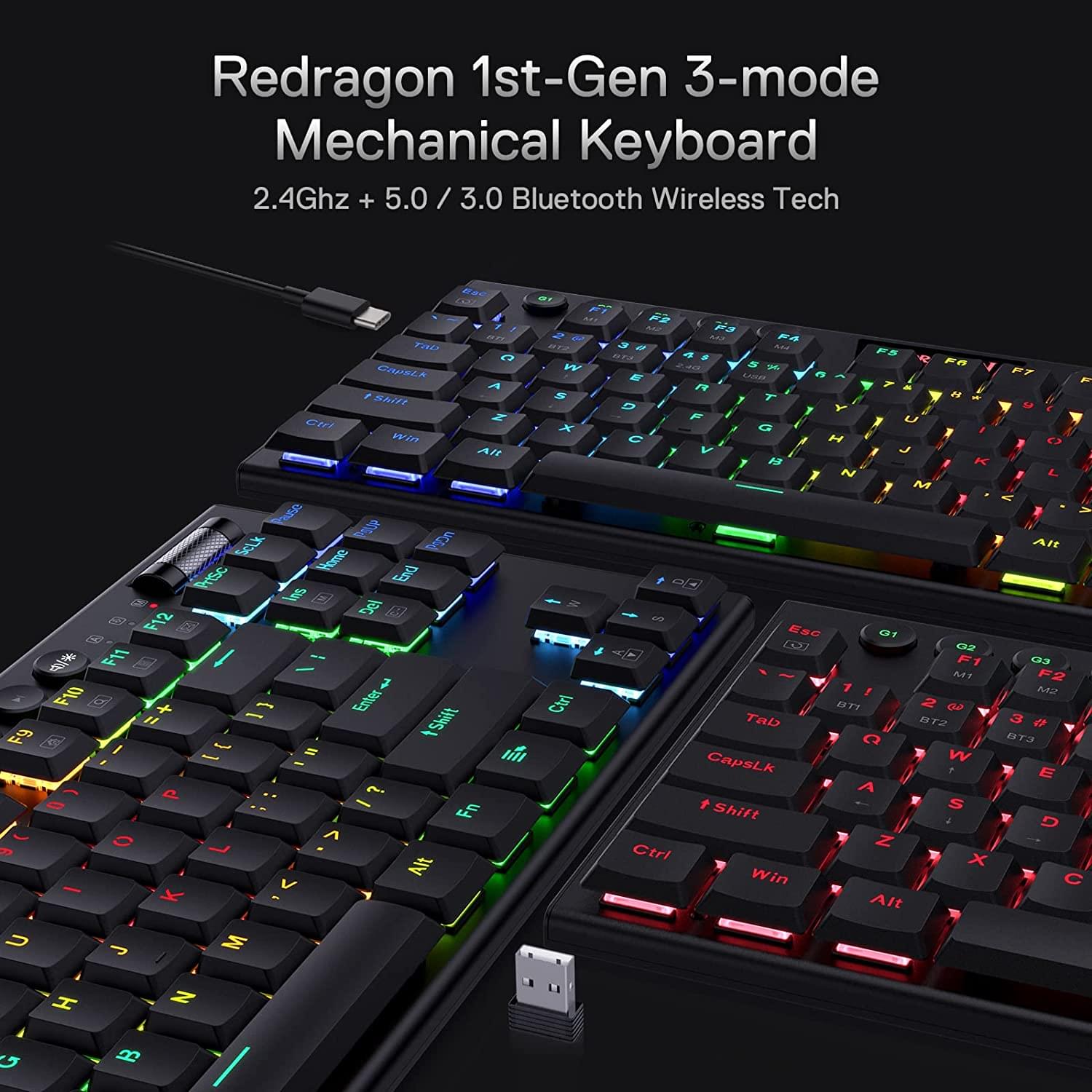 Redragon Fizz K617 Wired Black Keyboard 1